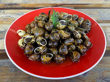 snails in the pan